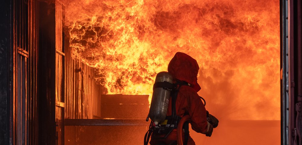 sea containers fire