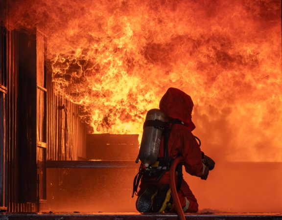 sea containers fire